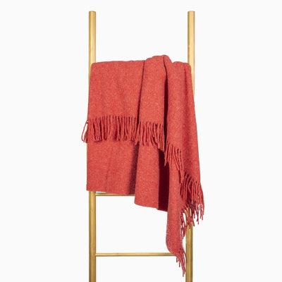 Brighton Throw - 100% NZ Wool -  Cherry Payday Deals