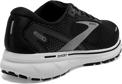 Brooks Ghost 14 Men's Neutral Shoes Runners Sneakers Width (D)  - Black/White/Silver Payday Deals
