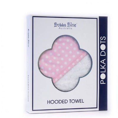 Bubba Blue Pink Polka Dots Hooded Towel 96527 Payday Deals