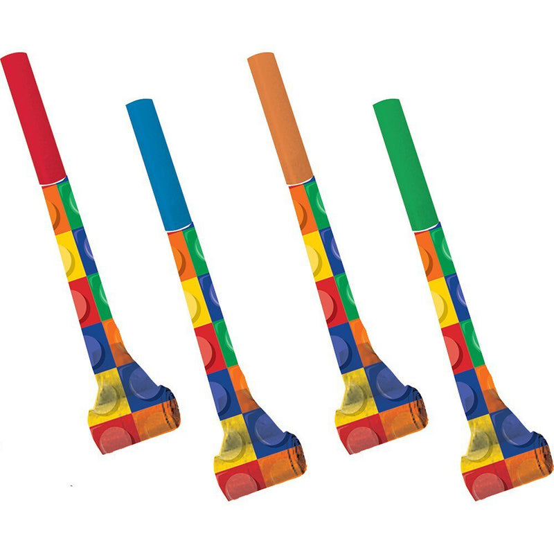 Building Block Party Supplies - Blowouts 8 pack Payday Deals