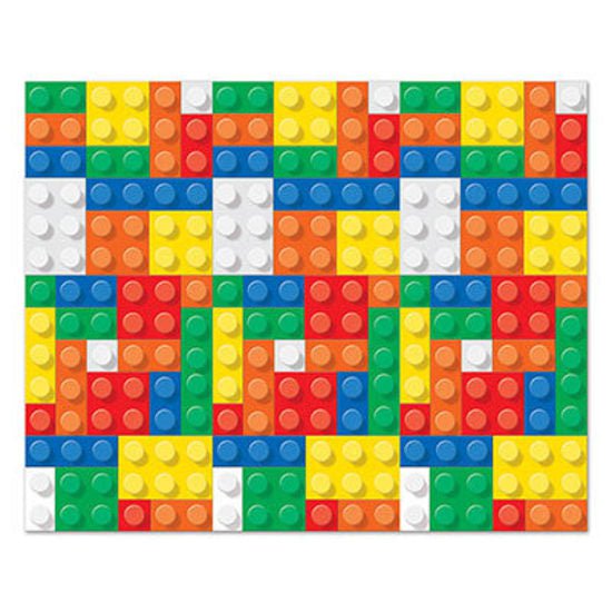 Building Block Party Supplies Scene Setter Backdrop Payday Deals
