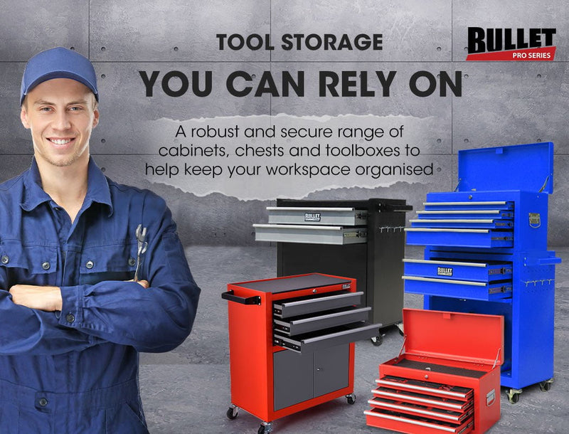BULLET 118pc Tool Kit Box Set Metal Spanner Organizer Socket Household Toolbox Payday Deals