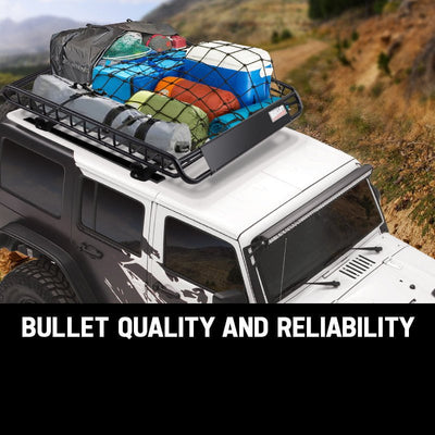 BULLET Universal Roof Rack Basket - Car Luggage Carrier Steel Cage Vehicle Cargo Payday Deals