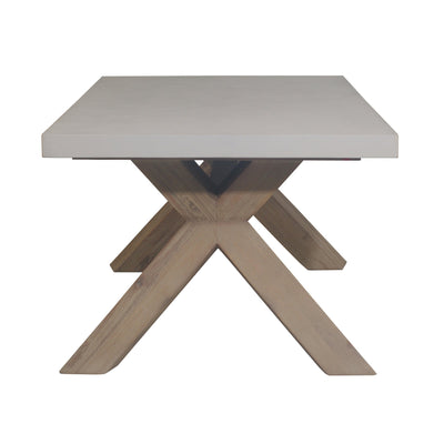 Byron Outdoor PolyCement Top Coffee Table White Payday Deals