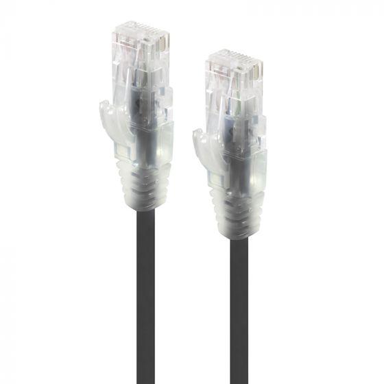 CAT6 28AWG BLACK PATCH LEAD 0.5M SLIM - Payday Deals