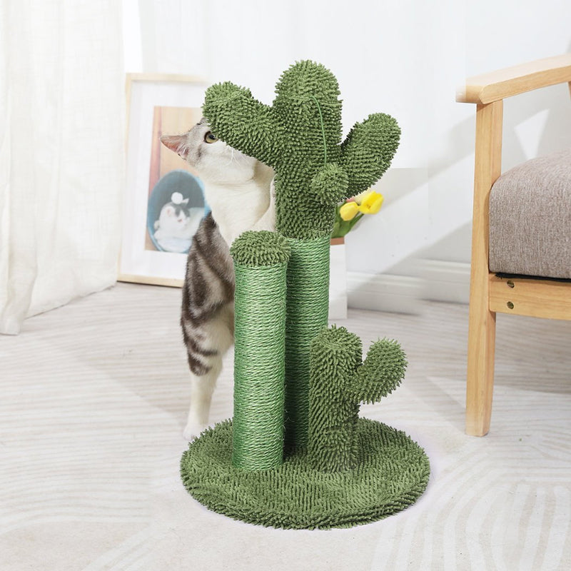 Cactus Cat Scratching Posts Pole Tree Kitten Climbing Scratcher Furniture Toys Payday Deals