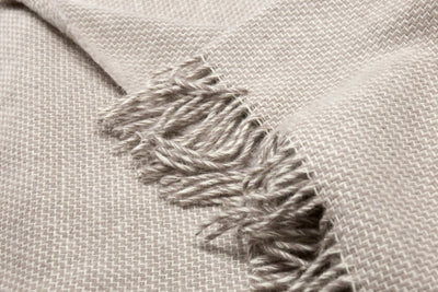 Cambridge Throw - 100% NZ Wool -  Silver Payday Deals