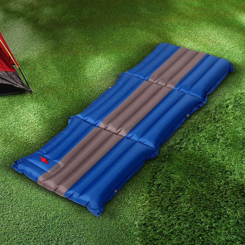 Camping Mattress Inflatable Single Air Sleeping Portable Hiking Folding Mat Bed Payday Deals