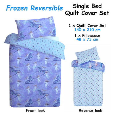 Caprice Disney Frozen Elsa Reversible Licensed Quilt Cover Set Single Payday Deals