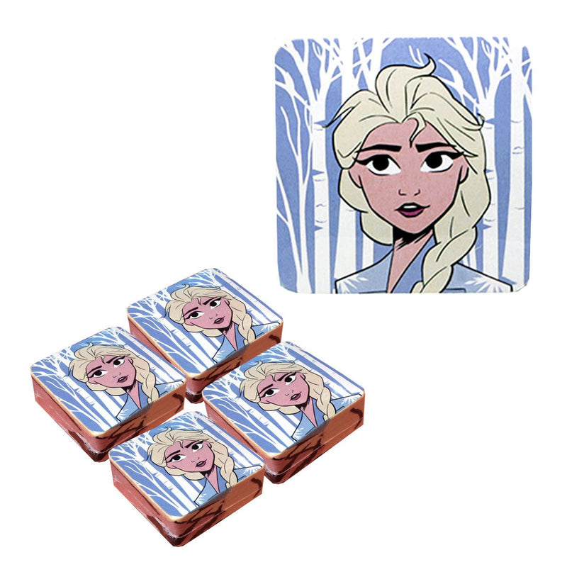 Caprice Frozen Elsa Set of 4 Cotton Licensed Magic Facewashers 30 x 30 cm Payday Deals