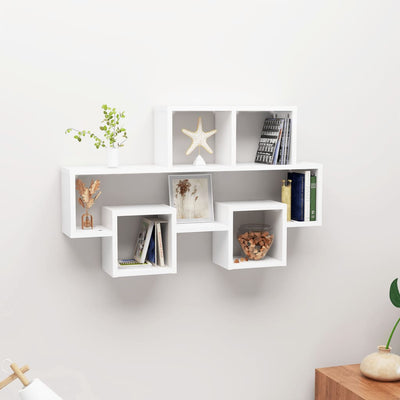 Car-shaped Wall Shelf White 82x15x51 cm Chipboard Payday Deals