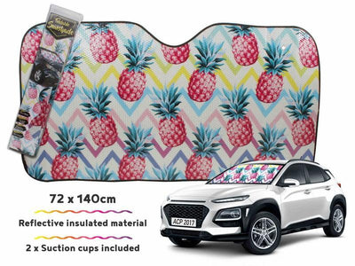 Car Sunshade Pineapple 140x72cm
