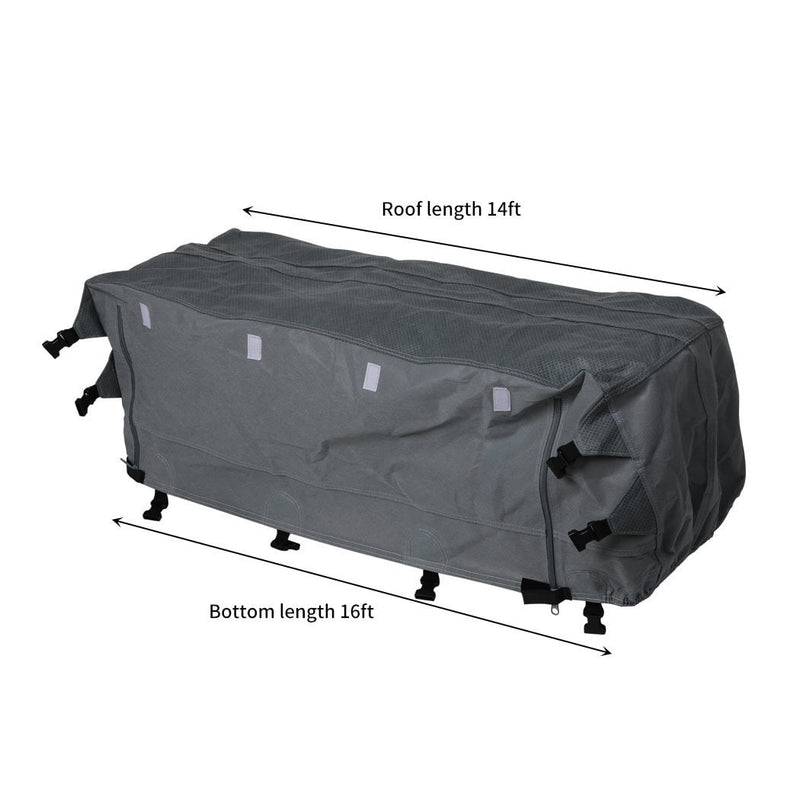 Caravan Covers Campervan 4 Layer Heavy Duty UV Waterproof Carry bag Covers S Grey Payday Deals