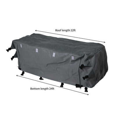 Caravan Covers Campervan 4 Layer Heavy Duty UV Waterproof Carry bag Covers XL Grey Payday Deals