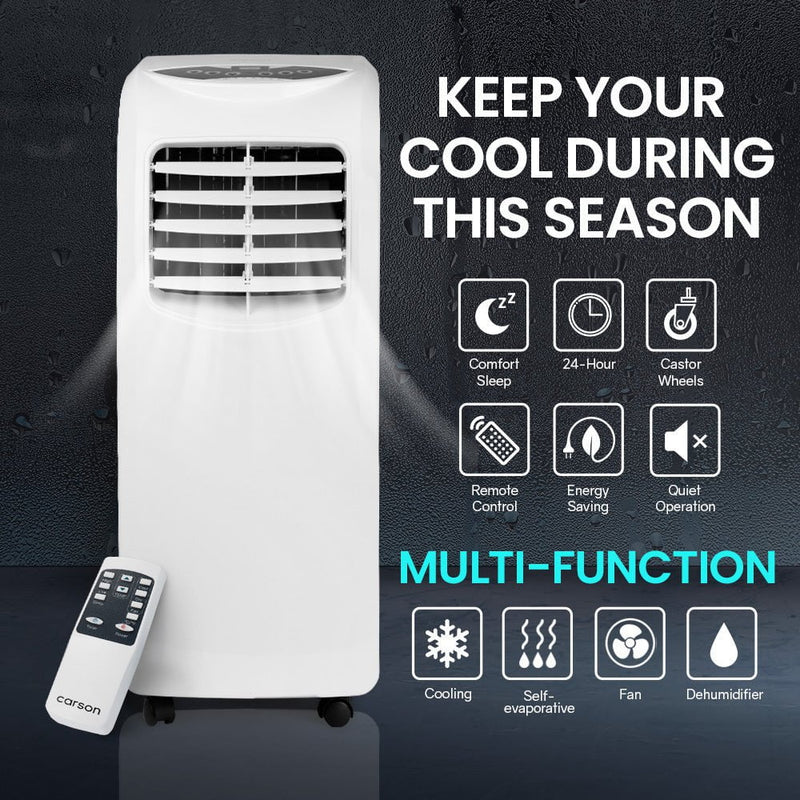 CARSON 3-in-1 Portable Air Conditioner Dehumidifier Fan Cooler Aircon 7000 BTU Payday Deals