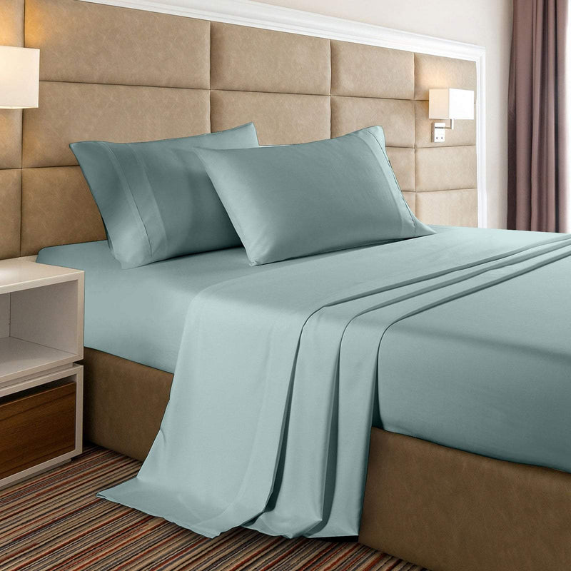 Casa Decor Bamboo Cooling  2000TC Sheet Set - King - Frost Payday Deals