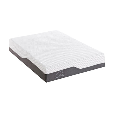 Casa Decor Memory Foam Luxe Hybrid Mattress Cool Gel 25cm Depth Medium Firm - King Single - White  Charcoal Grey Payday Deals