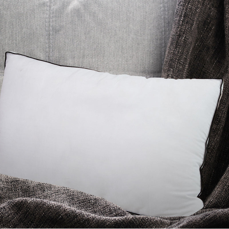 Casa Decor Silk Blend Pillow Hypoallergenic Gusset Cotton Cover Single Pack White 50 x 75cm Payday Deals