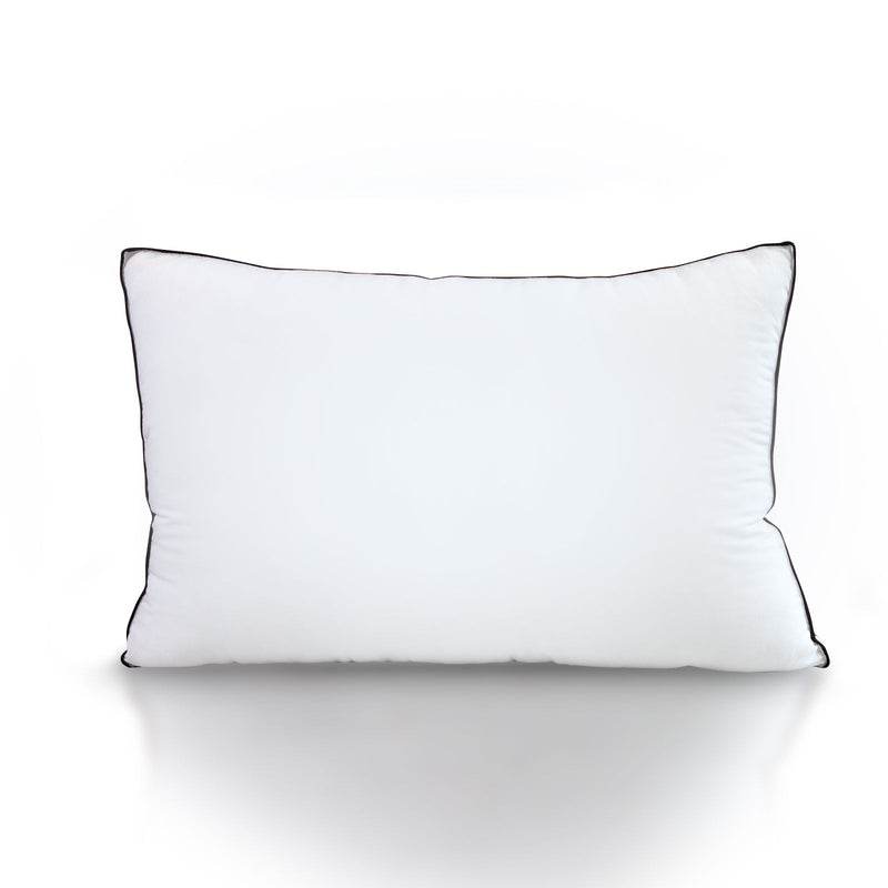 Casa Decor Silk Blend Pillow Hypoallergenic Gusset Cotton Cover Twin Pack White 50 x 75cm Payday Deals