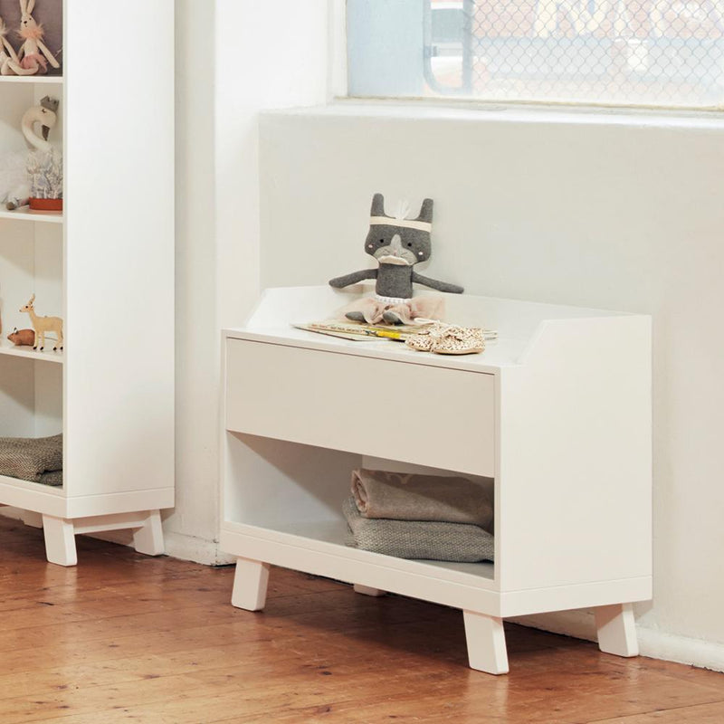 Casa Toy Box with Seat - White