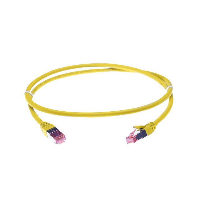 30m Cat 6A S/FTP LSZH Ethernet Network Cable. Yellow