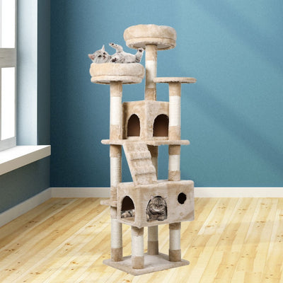 Cat Tree Tower Condo House Post Scratching Furniture Play Pet Activity Kitty Bed Payday Deals