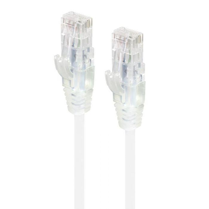 CAT6 28AWG WHITE PATCH LEAD 0.3M SLIM Payday Deals