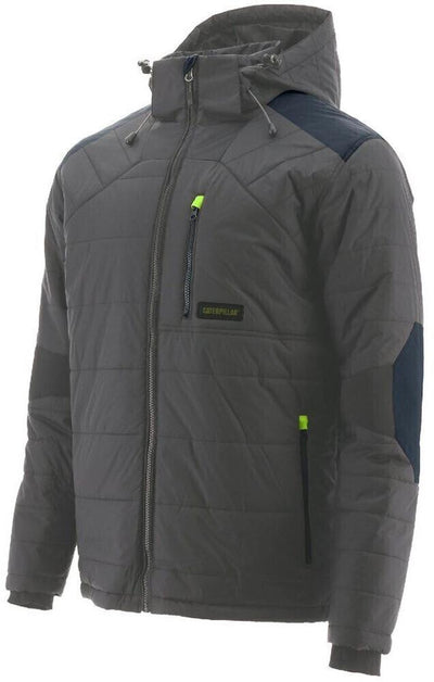 Caterpillar Men's Triton Boreas Quilted Insulated Puffer Jacket - Dark Shadow Payday Deals