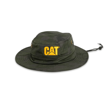 Caterpillar Trademark Safari Bucket Hat Cap Work Sun Protection - Night Camo