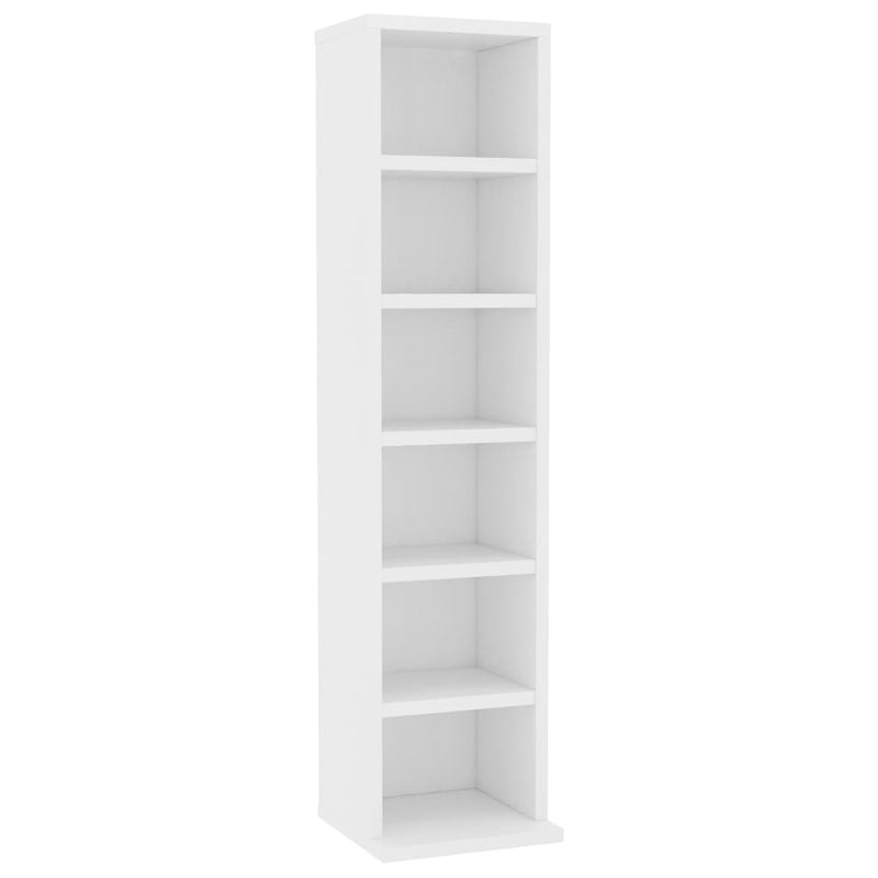 CD Cabinet White 21x20x88 cm Engineered Wood Payday Deals