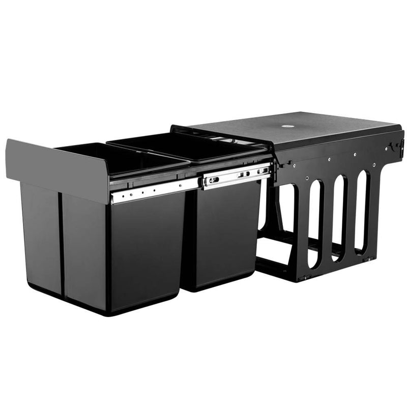 Cefito 2x15L Pull Out Bin - Black Payday Deals