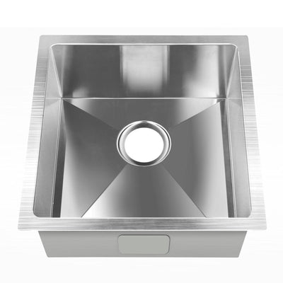 Cefito Stainless Steel Kitchen Sink 510X450MM Under/Topmount Sinks Laundry Bowl Silver Payday Deals