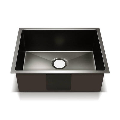 Cefito Stainless Steel Kitchen Sink 600X450MM Under/Topmount Sinks Laundry Bowl Black Payday Deals