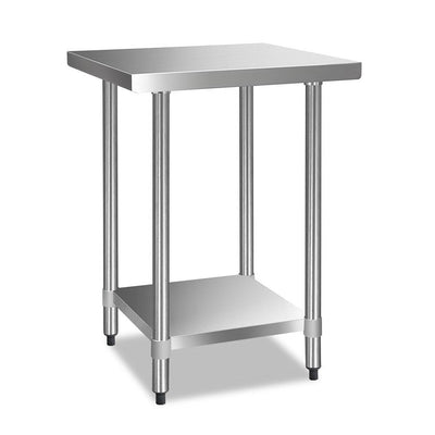 Cefito 610 x 610m Commercial Stainless Steel Kitchen Bench