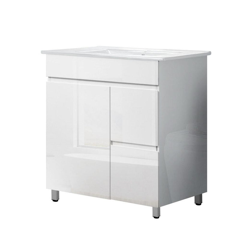 Cefito 750mm Bathroom Vanity Cabinet Unit Wash Basin Sink Storage Freestanding White Payday Deals