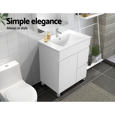 Cefito 750mm Bathroom Vanity Cabinet Unit Wash Basin Sink Storage Freestanding White Payday Deals