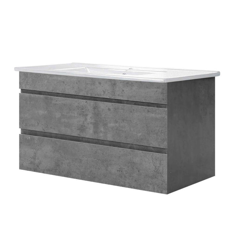 Cefito 900mm Bathroom Vanity Cabinet Basin Unit Sink Storage Wall Mounted Cement Payday Deals