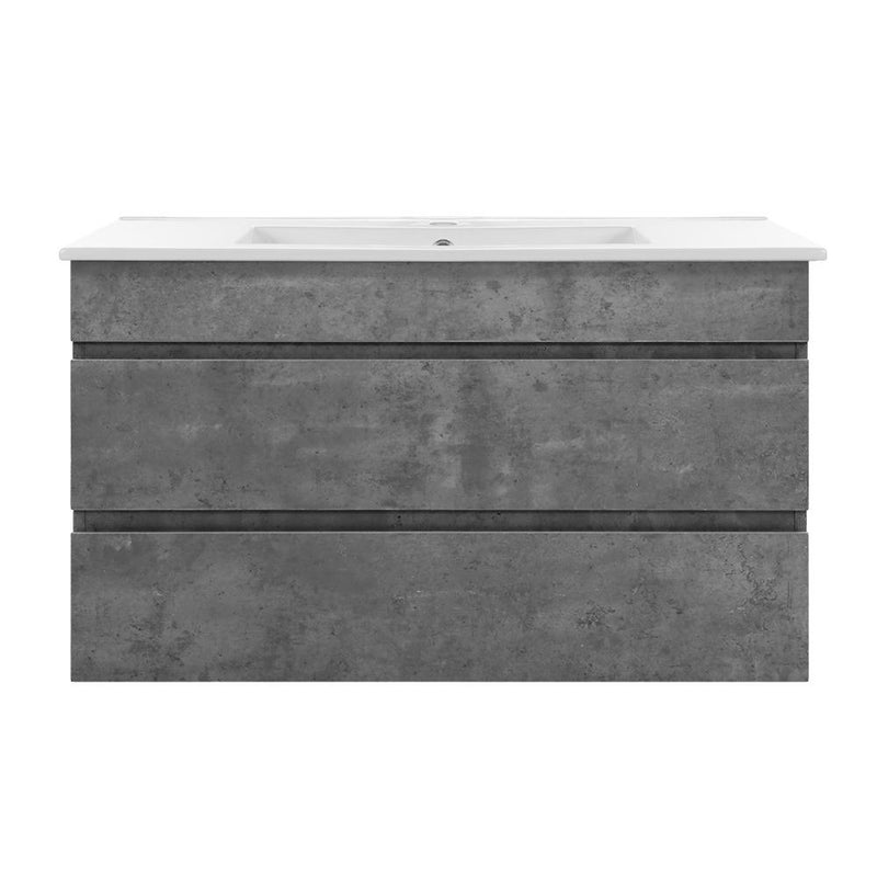 Cefito 900mm Bathroom Vanity Cabinet Basin Unit Sink Storage Wall Mounted Cement Payday Deals