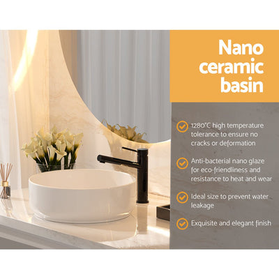 Cefito Bathroom Basin Ceramic Vanity Basin Above Counter White Hand Wash Payday Deals