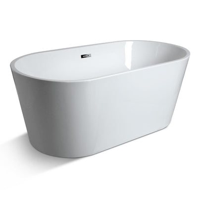 Cefito Bathroom Free Standing Bath Tubs Acrylic Gloss White SPA Tubs 170X80X58CM Payday Deals