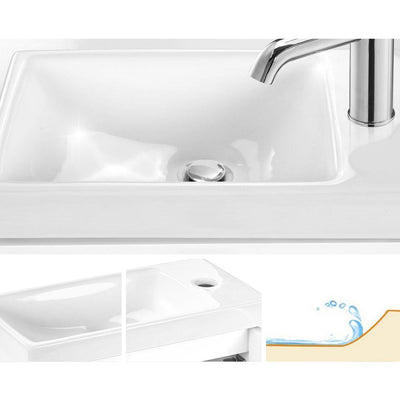 Cefito Bathroom Vanity Cabinet Unit Wash Basin Sink Storage Freestanding 400mm White