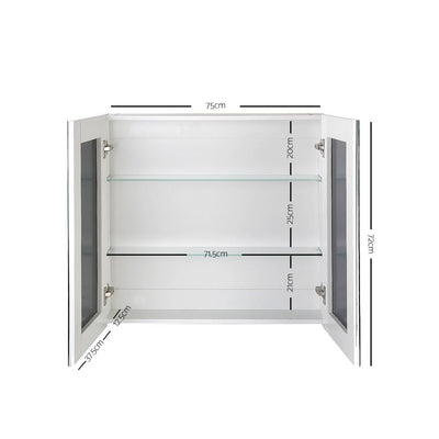 Cefito Bathroom Vanity Mirror with Storage Cabinet - White Payday Deals