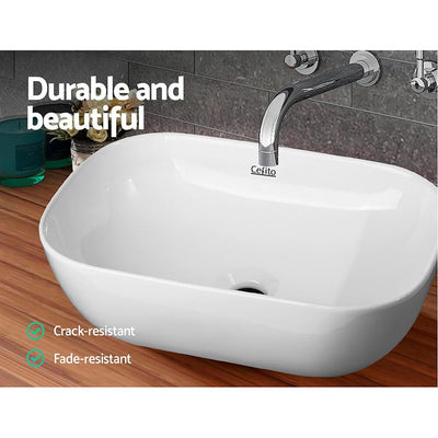Cefito Ceramic Bathroom Basin Sink Vanity Above Counter Basins White Hand Wash Payday Deals