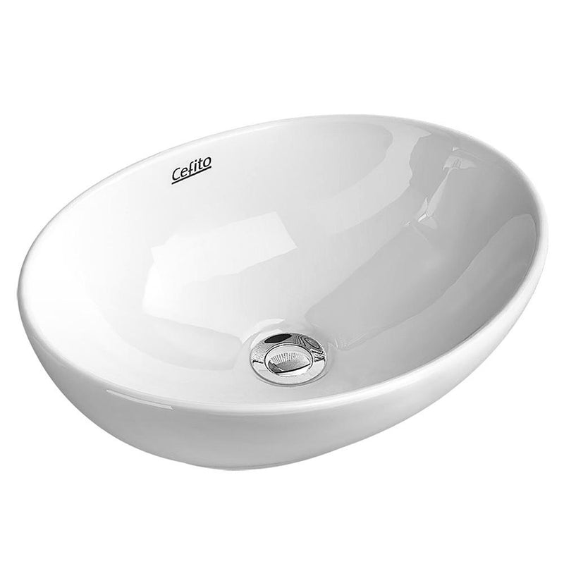 Cefito Ceramic Oval Sink Bowl - White Payday Deals