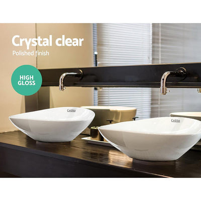 Cefito Ceramic Oval Sink Bowl - White Payday Deals