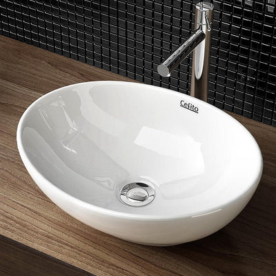 Cefito Ceramic Oval Sink Bowl - White Payday Deals