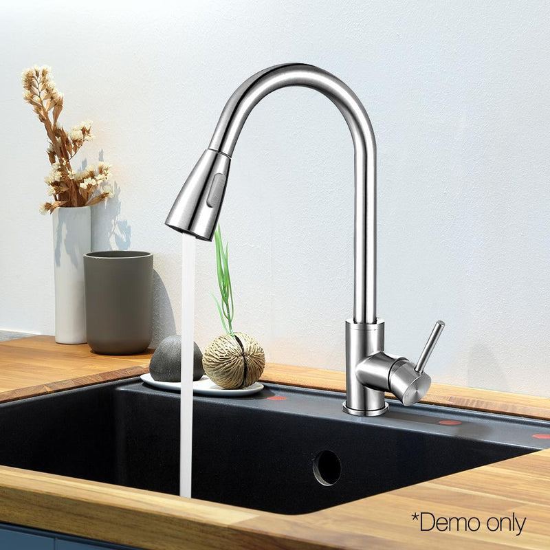 Cefito Pull-out Mixer Faucet Tap - Silver