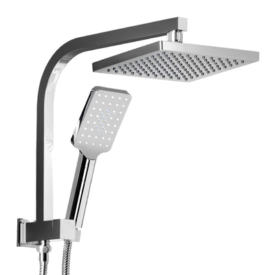 Cefito WELS 8'' Rain Shower Head Set Square Handheld High Pressure Wall Chrome Payday Deals