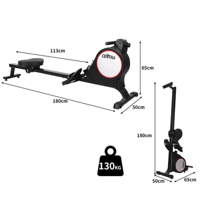 Centra Magnetic Rowing Machine 8 Level Resistance Exercise Fitness Home Gym Payday Deals