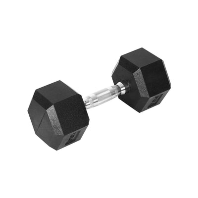 Centra Rubber Hex Dumbbell 15kg Home Gym Exercise Weight Fitness Training Payday Deals